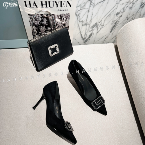 Cao gót nỉ 9cm - CG1226 - Ảnh 2