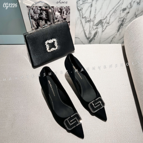 Cao gót nỉ 9cm - CG1226