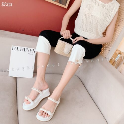 Dép da lì 5cm - DE324 - Ảnh 6