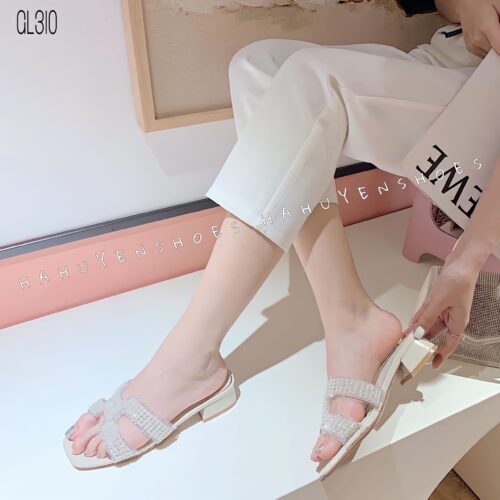 Guốc lê da lì 2cm - GL310 - Ảnh 2
