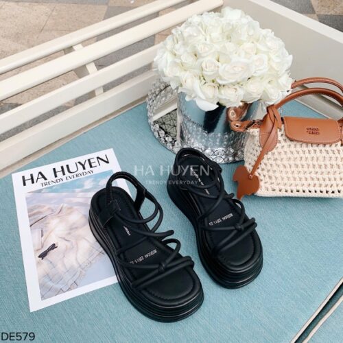 Dép da lì 6cm - DE579 - Ảnh 5
