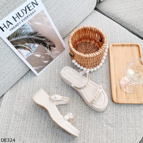 Dép da lì 5cm - DE324 - Ảnh 9