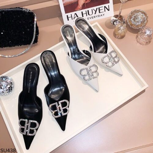 Sục đá B kép trắng 4cm - SU438