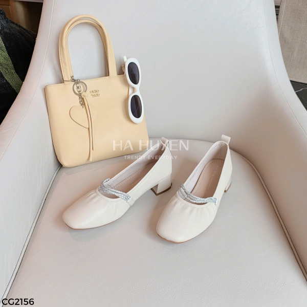 CG2156 Cao gót da lì 3cm - CG2156 - Ảnh 1