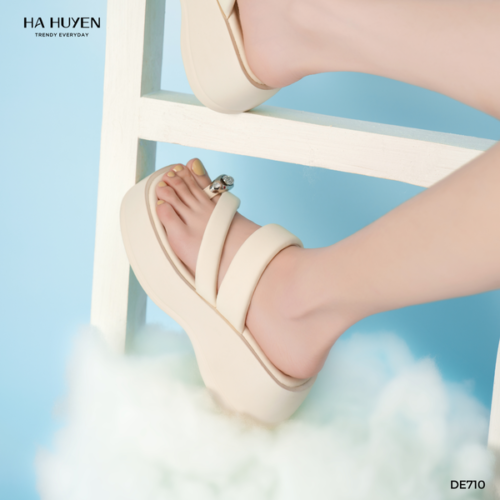 Dép da lì 6cm - DE710 - Ảnh 4