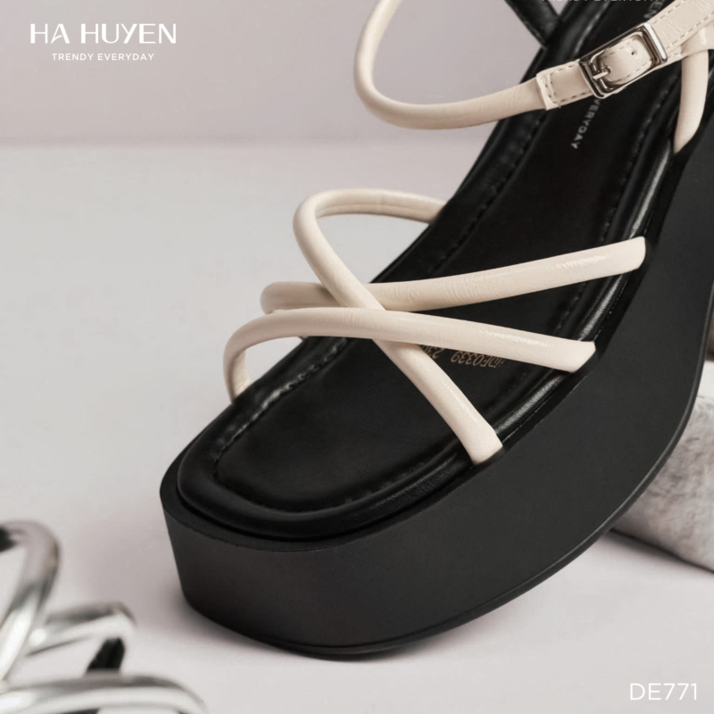 Dép quai quấn chéo khóa cài 6cm - DE771 - Ảnh 4