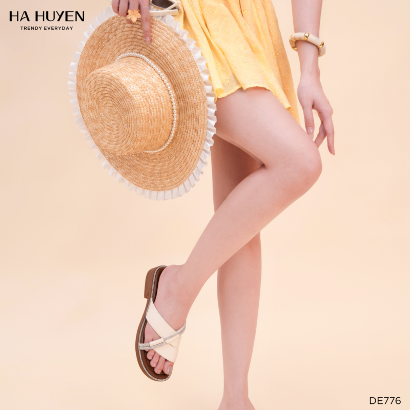 Dép da lì 3cm - DE776 - Ảnh 3