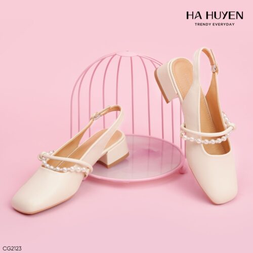 Cao gót mix ngọc 2cm - CG2123