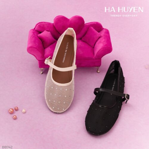 Búp bê lưới đính đá quai ngang cài 1cm - BB742