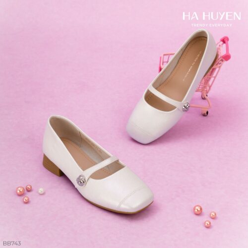 Búp bê quai dán khuy hoa 3cm - BB743