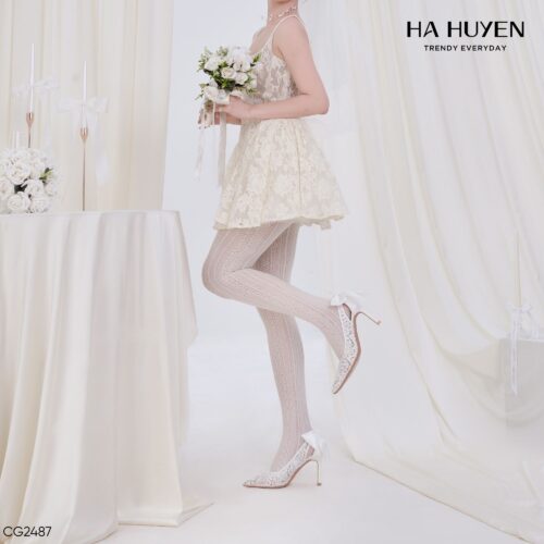 Cao gót ren nơ gót 9cm - CG2487 - Ảnh 3