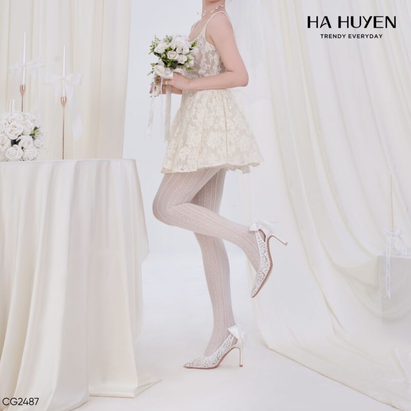 Cao gót ren nơ gót 9cm - CG2487 - Ảnh 3