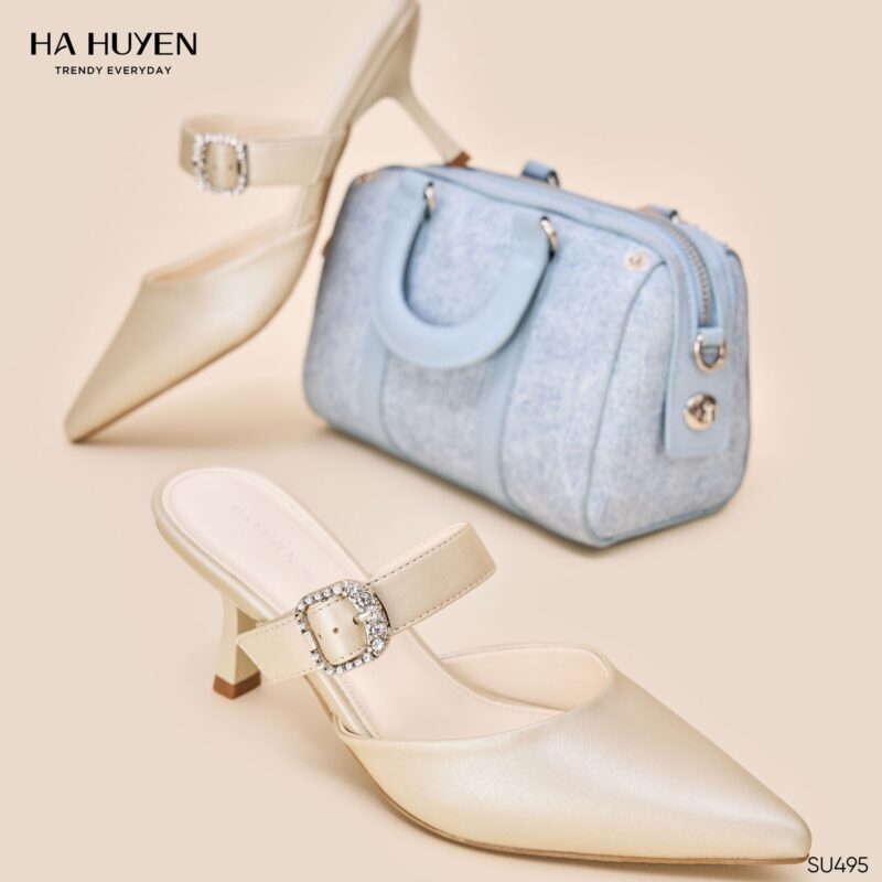 Sục lụa quai ngang khoá đá 6cm - SU495 - Ảnh 3