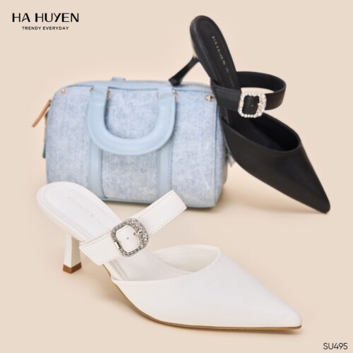 Sục lụa quai ngang khoá đá 6cm - SU495