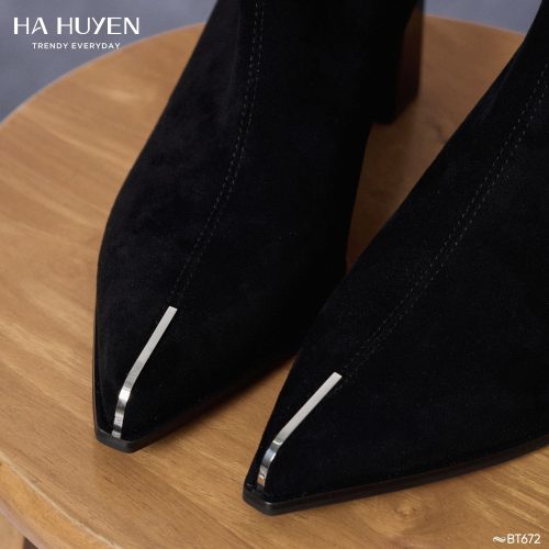 Boots nỉ 7cm - BT672 - Ảnh 4