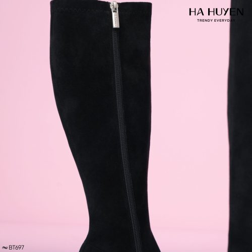 Boots nỉ da lộn 8cm - BT697 - Ảnh 4