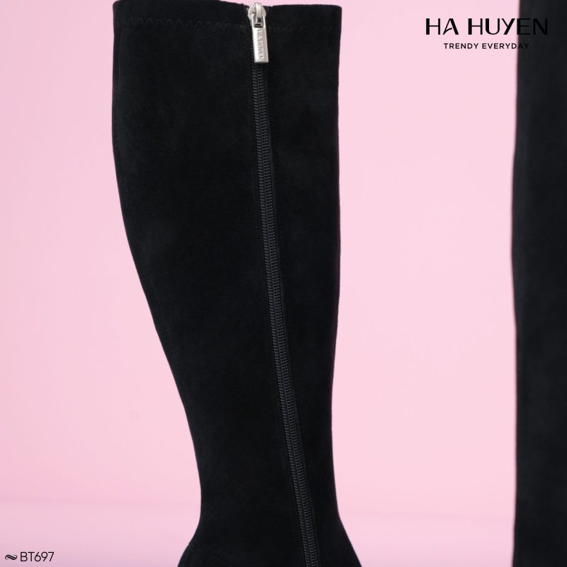 Boots nỉ da lộn 8cm - BT697 - Ảnh 4