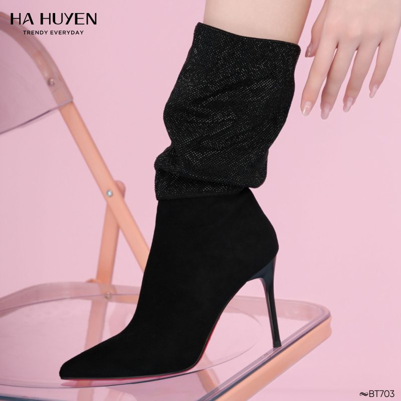 Boots da nỉ 10cm - BT703 - Ảnh 3