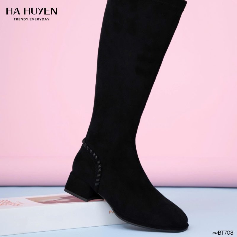 Boots nỉ da lộn 4cm - BT708 - Ảnh 4