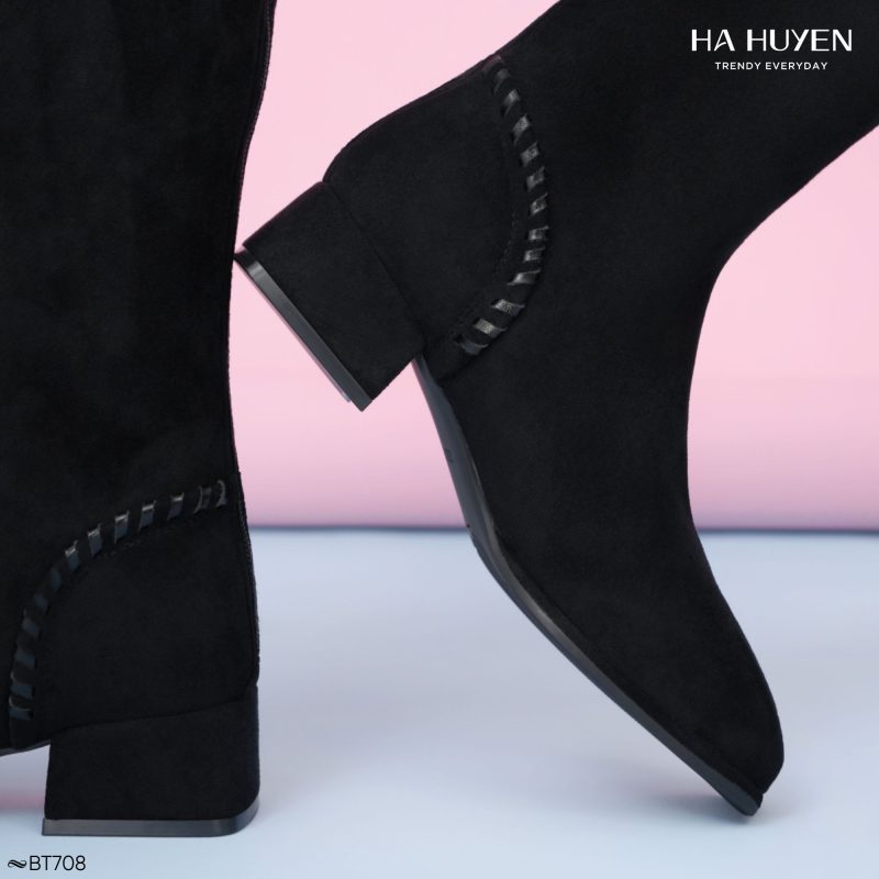 Boots nỉ da lộn 4cm - BT708 - Ảnh 3