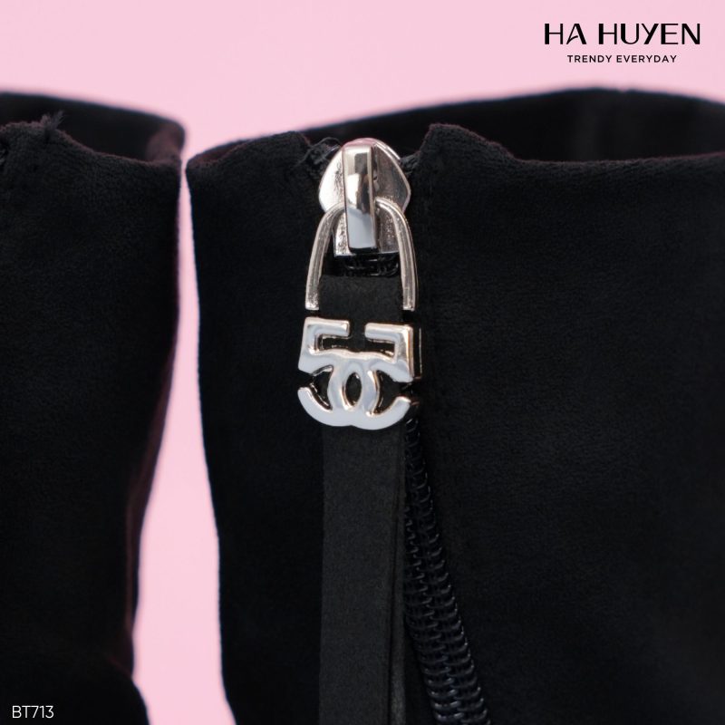 Boots nỉ da lộn 9cm - BT713 - Ảnh 3