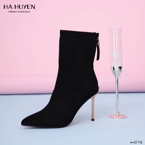 Boots nỉ da lộn 9cm - BT718