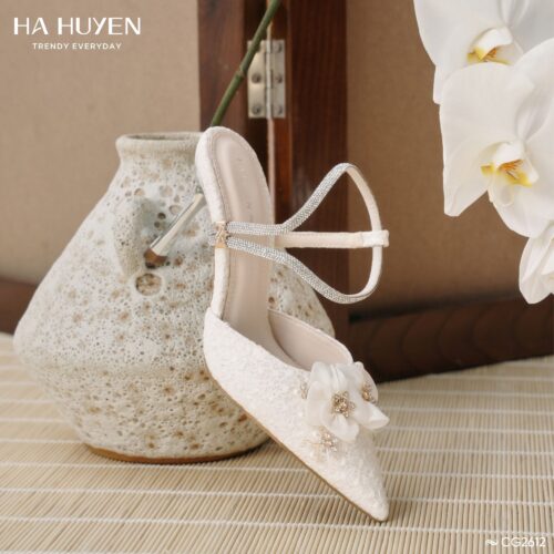 Cao gót ren 8cm - CG2612 - Ảnh 4