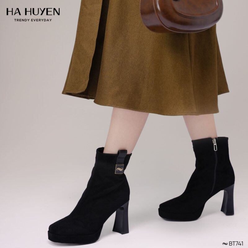 Boots da nỉ 9cm - BT741 - Ảnh 3