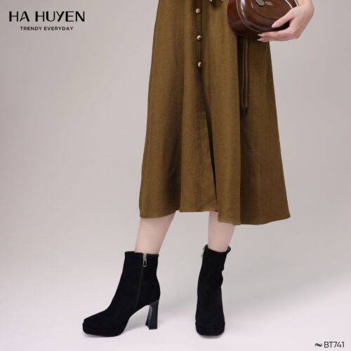 Boots da nỉ 9cm - BT741 - Ảnh 2