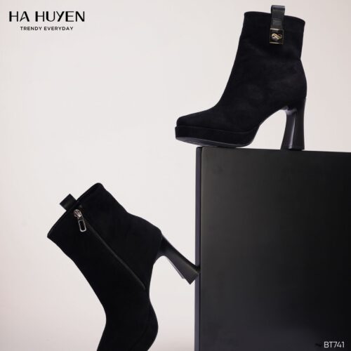 Boots da nỉ 9cm - BT741 - Ảnh 4