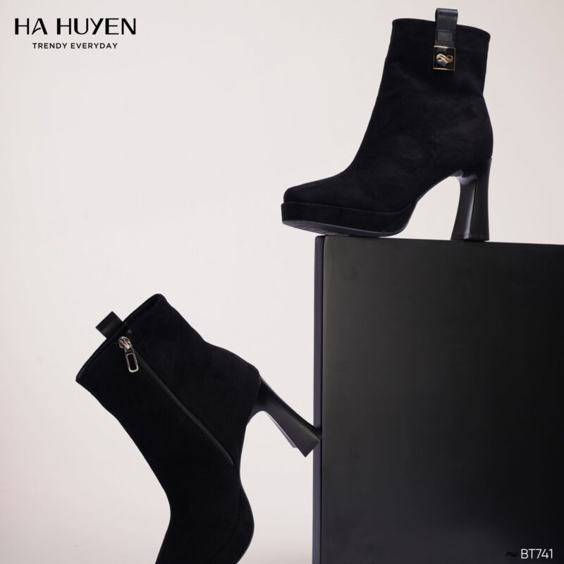 Boots da nỉ 9cm - BT741 - Ảnh 4