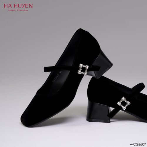 Cao gót nhung lì 5cm - CG2607