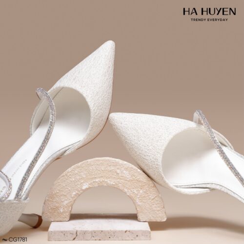 Cao gót ren nhũ 5cm - CG1781 - Ảnh 2