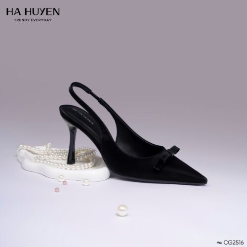 Cao gót nơ ngang quai hậu 9cm - CG2516 - Ảnh 2