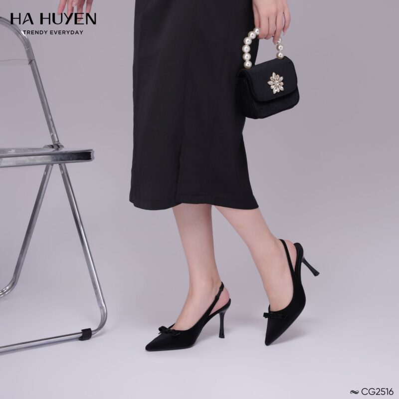 Cao gót nơ ngang quai hậu 9cm - CG2516 - Ảnh 4
