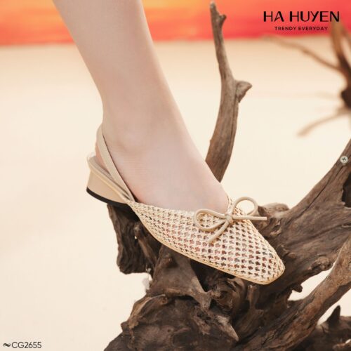 Cao gót cói 4cm - CG2655 - Ảnh 4