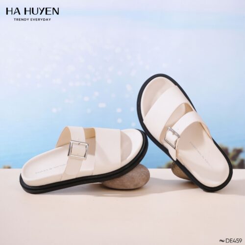Dép bản to đai cài 2cm - DE459