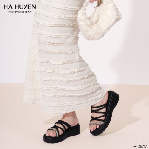 Dép da lì 4cm - DE717 - Ảnh 4