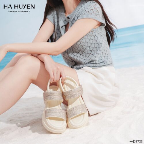 Dép đính đá 7cm - DE733