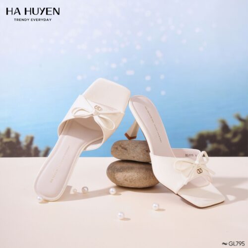 Guốc lê da bóng 7cm - GL795