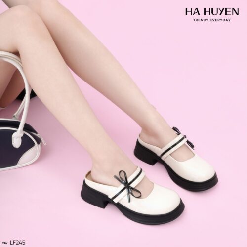 Loafer sục da bóng 4cm - LF245 - Ảnh 4