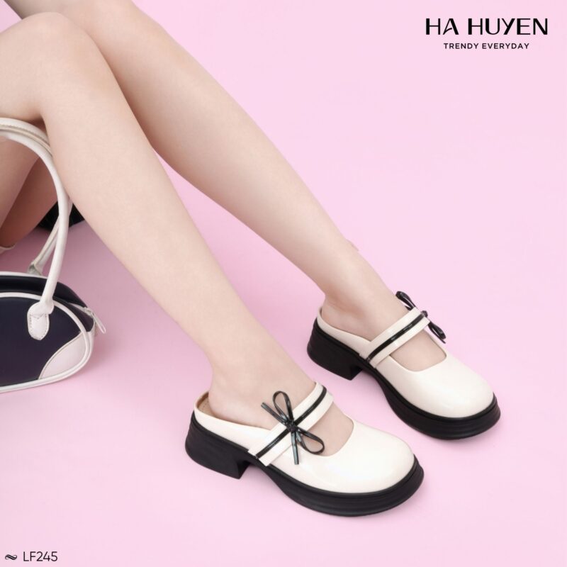 Loafer sục da bóng 4cm - LF245 - Ảnh 4