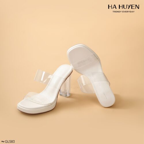Guốc lê đúp đế 2 quai trong 9cm - GL583