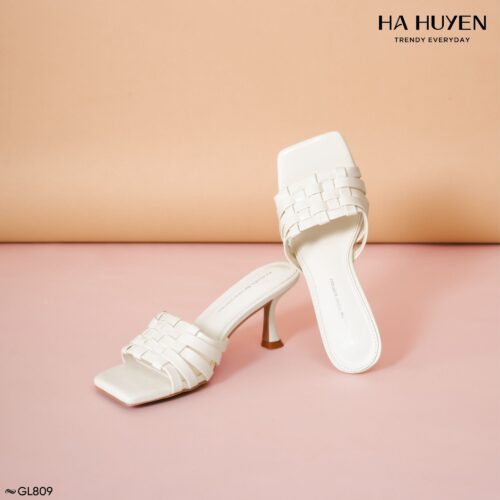 Guốc lê da lì 7cm - GL809