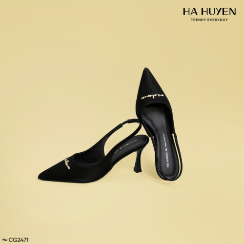 Cao gót nơ ngang quai hậu 9cm - CG2516 - Ảnh 2
