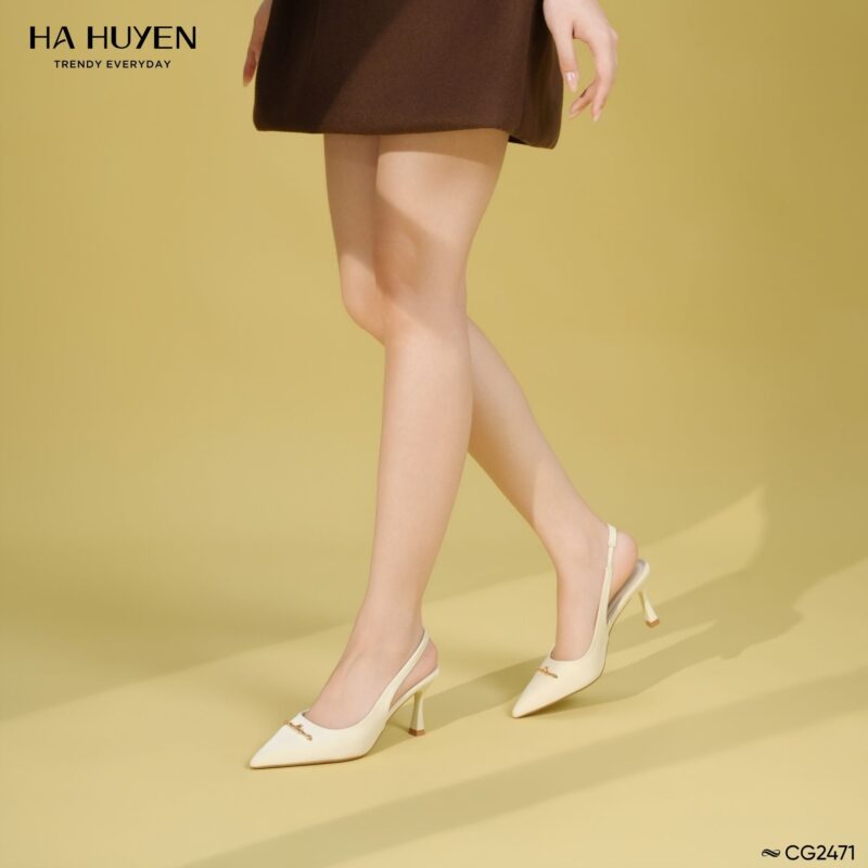 Cao gót nơ ngang quai hậu 9cm - CG2516 - Ảnh 4