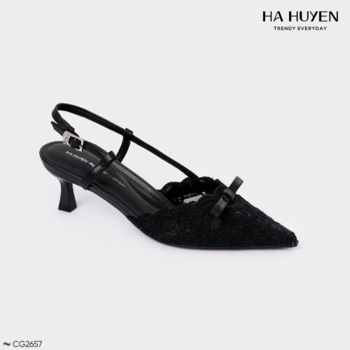 Cao gót ren 5.5cm - CG2657 - Ảnh 4