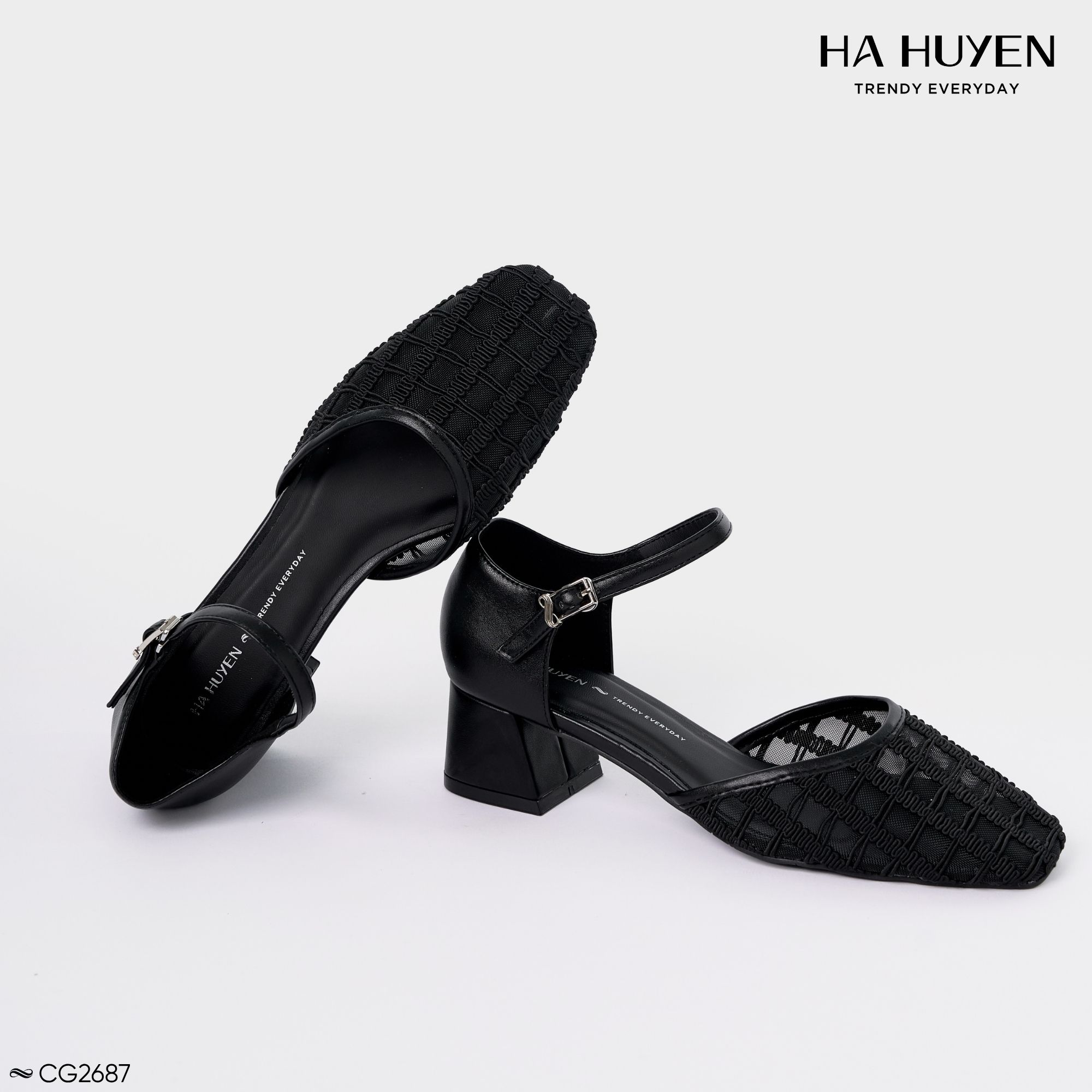 CG2687 (2) Cao gót lưới 5cm - CG2687 - Ảnh 1