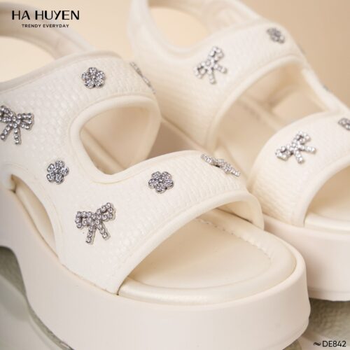 Dép da lì 7cm - DE842 - Ảnh 4