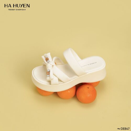 Dép da lì 5cm - DE847 - Ảnh 2